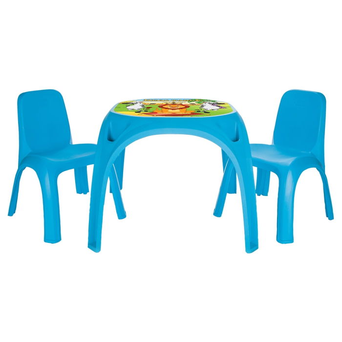 Set Masuta cu 2 scaune pentru copii Pilsan King Table blue [1]