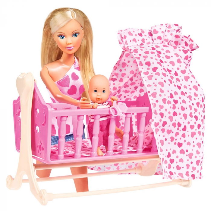 Set Papusa Steffi Love, cu bebelus si accesorii, fetite 3 ani+ [1]