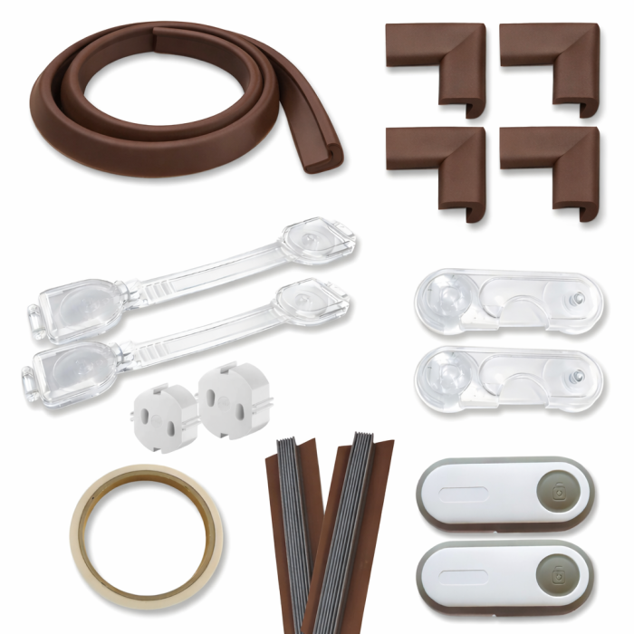 Set Siguranță Copii pentru Casă Maro – Kit Protecție 17 piese [2]