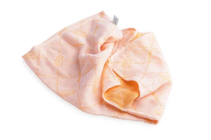 Set Swaddle si suport de prindere baveta, eKoala, portocaliu [4]