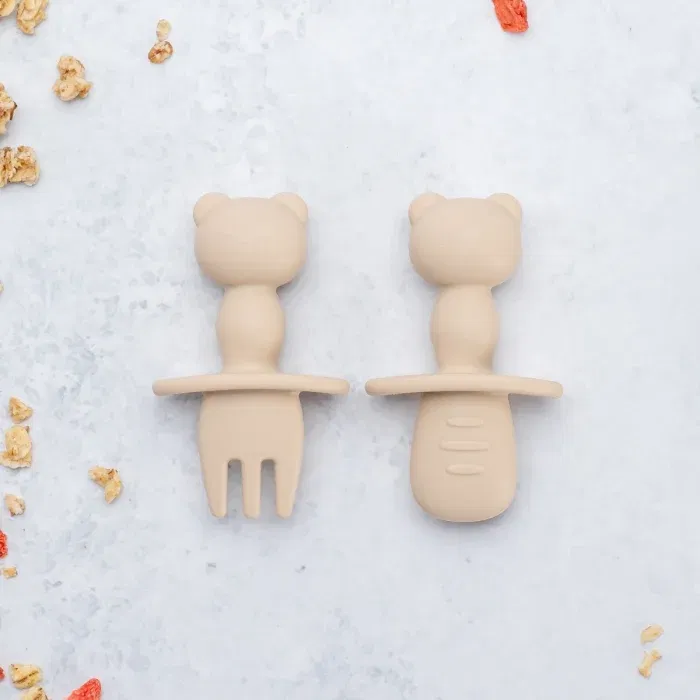 Set Tacamuri din silicon, AppeKids, The Little Bear, Bej [1]