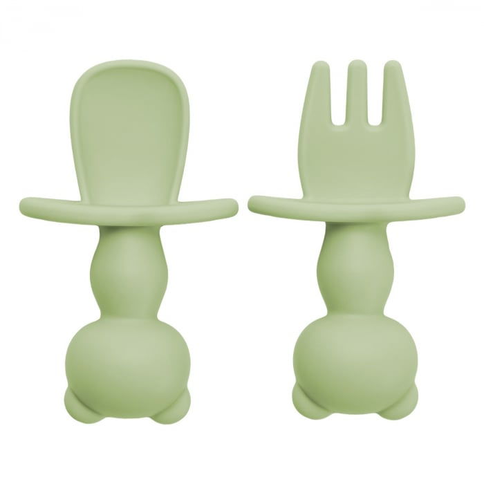 Set Tacamuri din silicon, AppeKids, The Little Bear - Verde [4]