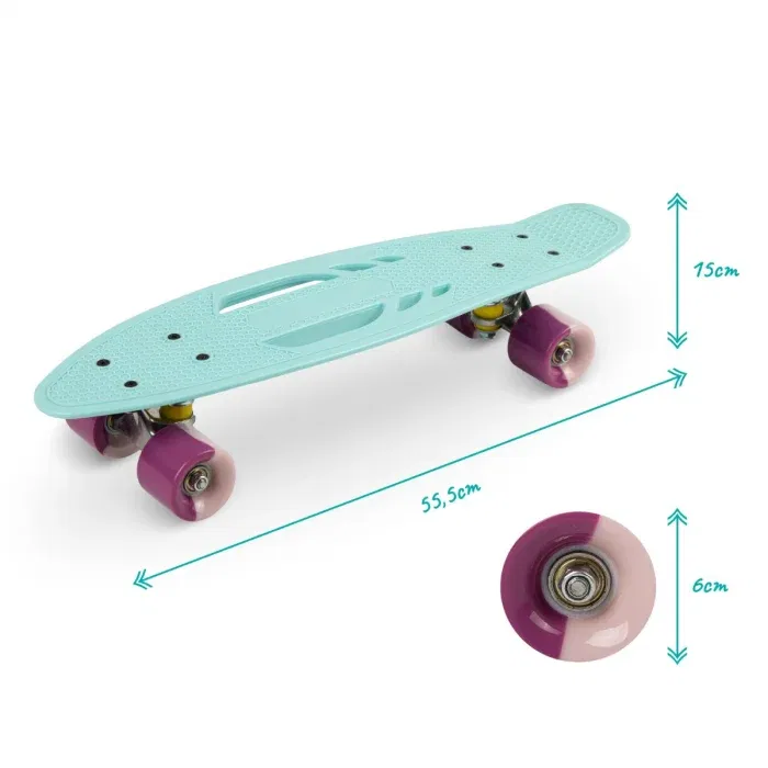 Skateboard copii, 3 ani+, Qkids, Galaxy - Albastru Deschis [2]