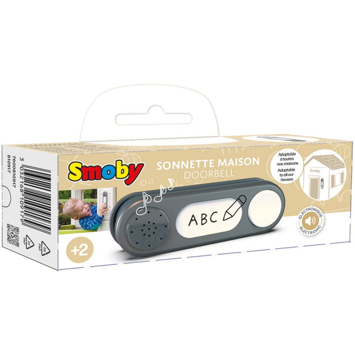 Sonerie electronica pentru casuta copii Smoby Doorbell gri [13]