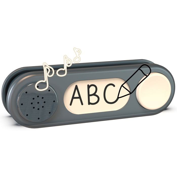 Sonerie electronica pentru casuta copii Smoby Doorbell gri [2]