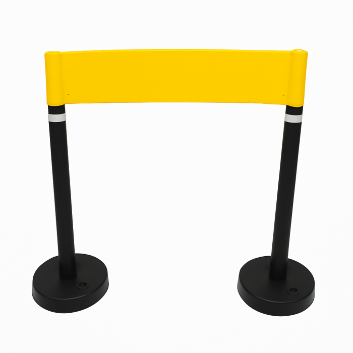 Set stâlpi delimitare și barieră plastic – trafic și parcări [1]