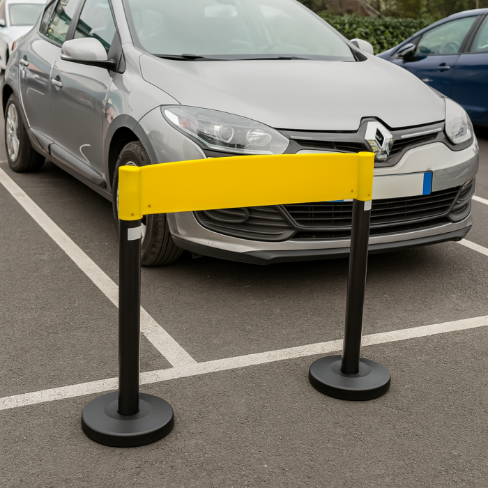Set stâlpi delimitare și barieră plastic – trafic și parcări [6]