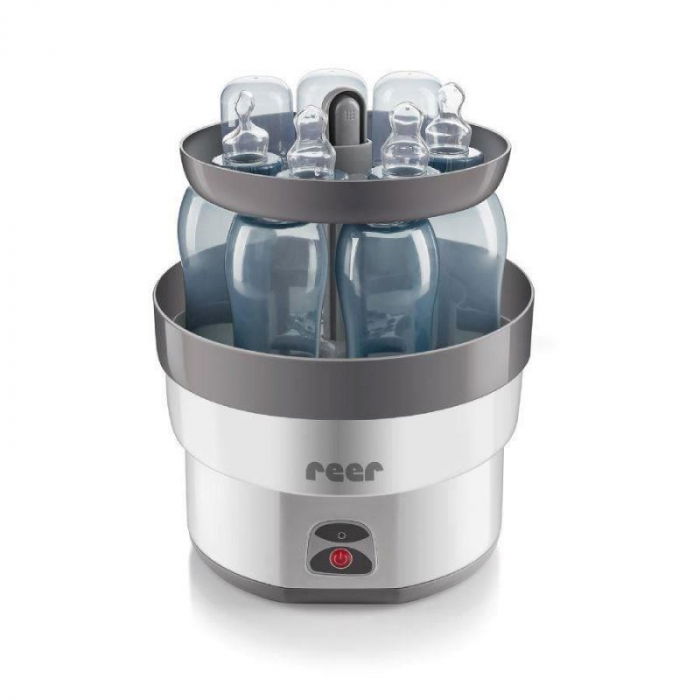 Sterilizator biberoane cu abur fierbinte, capacitate 6 biberoane, oprire automata, Reer VapoMax 36010 [1]