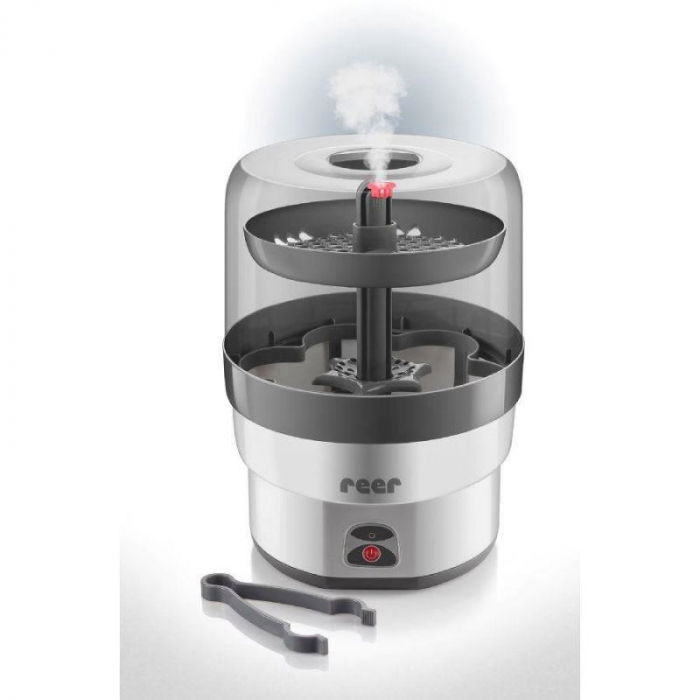 Sterilizator biberoane cu abur fierbinte, capacitate 6 biberoane, oprire automata, Reer VapoMax 36010 [2]
