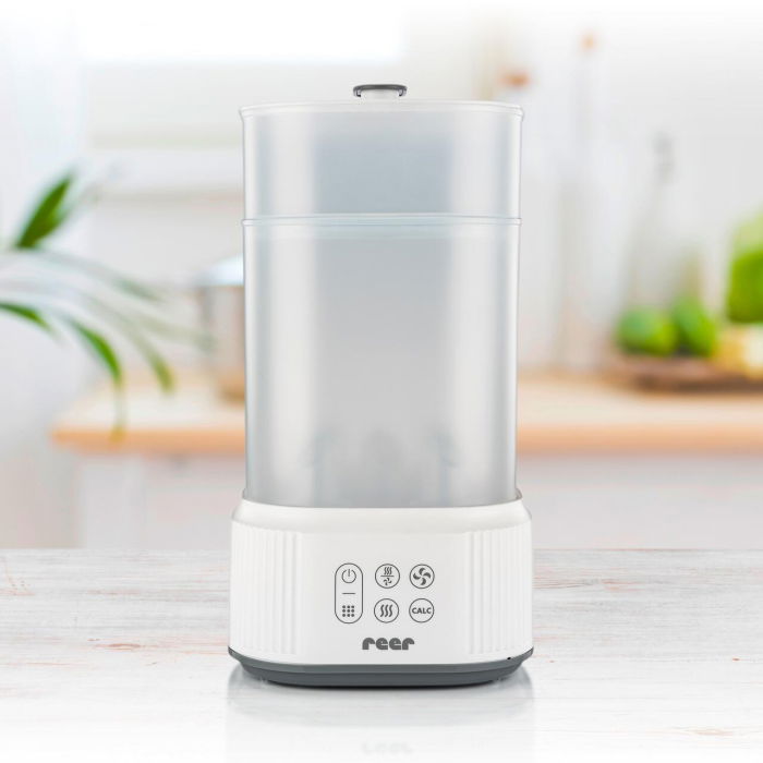 Sterilizator cu aburi si functie de uscare pentru biberoane, detartrare automata, 5 biberoane, Reer VapoDryS 36130 [6]