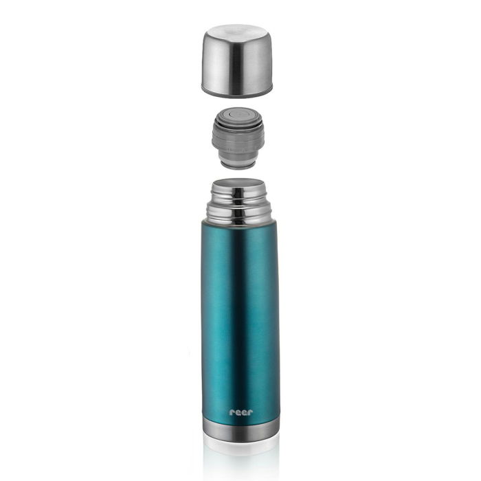 Sticla termos din otel inoxidabil vidat ColourCup, 450 ml, albastru, Reer 90523 [1]