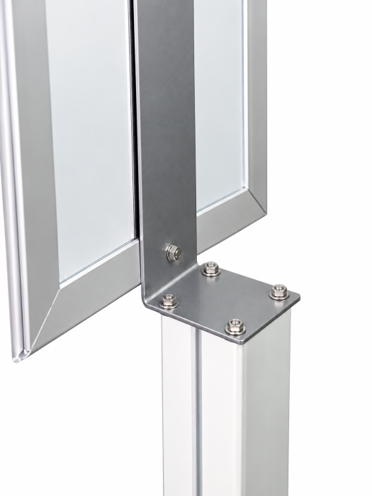 Suport indicator Accesul Interzis cu ramă și bază, înălțime 1535 mm [6]