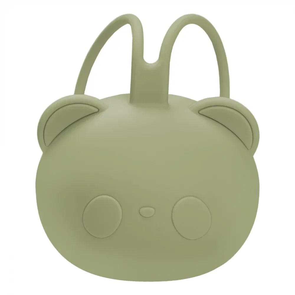 Suport pentru suzeta din silicon, AppeKids, The Little Bear - Verde [1]