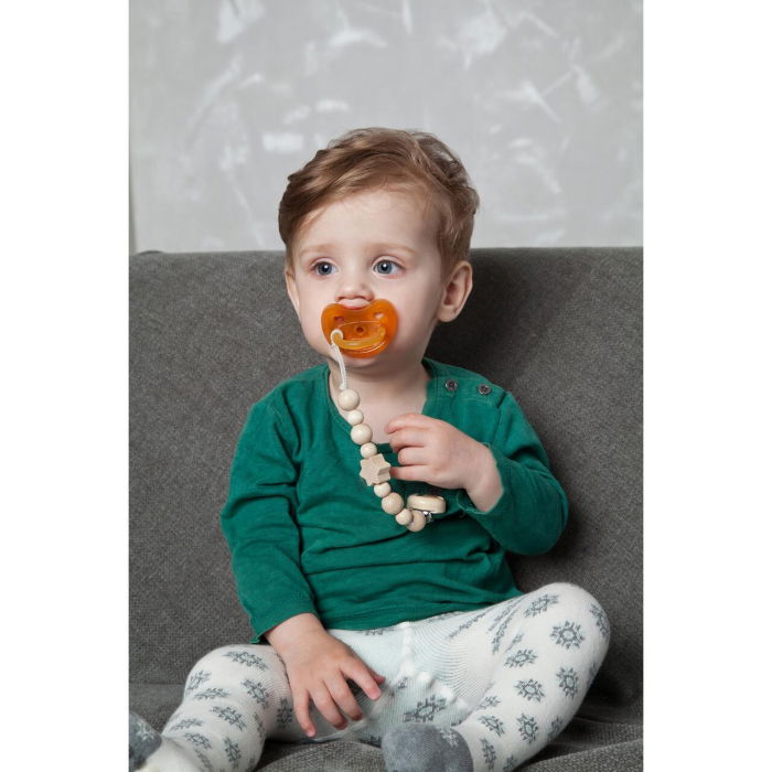 Suzeta ortodontica monobloc BIO, din latex de cauciuc organic, 18+ luni Grunspecht 674-00 [2]