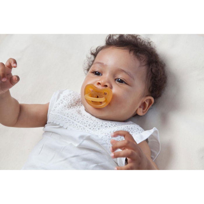 Suzeta ortodontica monobloc BIO, din latex de cauciuc organic, 6-18 luni Grunspecht 671-00 [2]