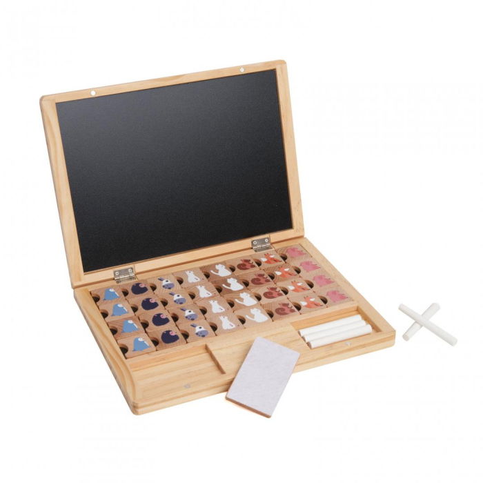 TABLA DIN LEMN CU 39 DE PIESE, MOMKI [2]