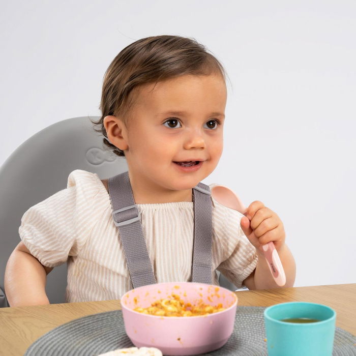 Tacamuri flexibile pentru copii, lingurita si furculita, fara BPA, roz, 6+ luni, Reer 23044 [8]