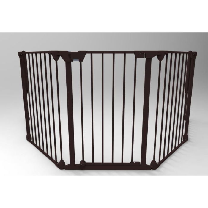 Tarc de siguranta modular cu 3 panouri, metal negru, Noma N93491 [1]