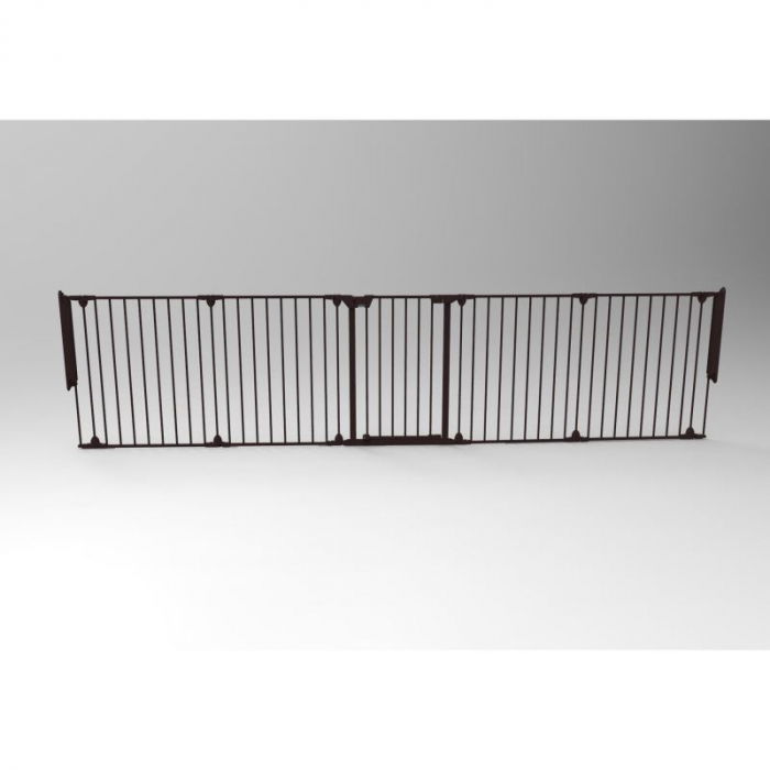 Tarc de siguranta modular pentru copii cu 5 panouri, metal negru, Noma [2]