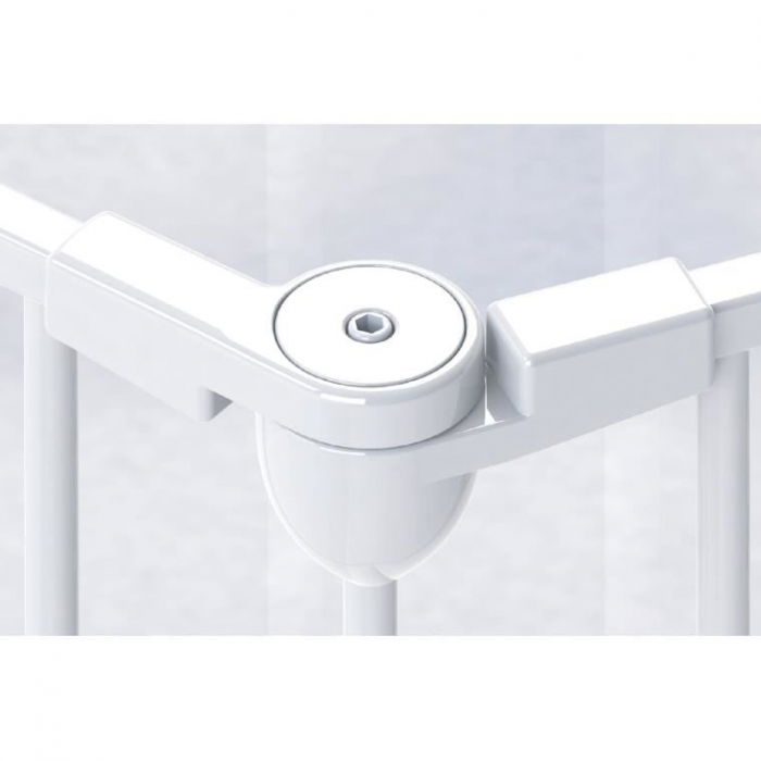 Tarc de siguranta pentru copii  modular cu 5 panouri, metal alb, Noma [8]