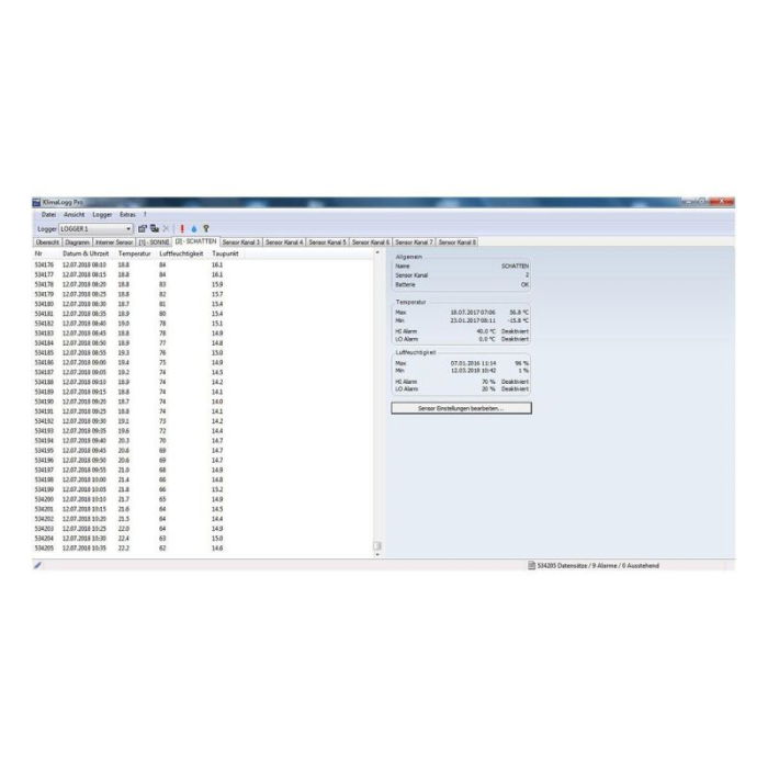 Termo-higrometru profesional cu functie de inregistrare a datelor tip Data Logger, KLIMALOGG PRO TFA 30.3039.IT [5]
