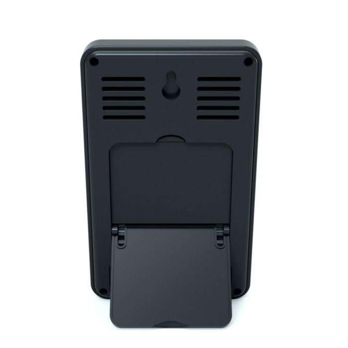 Termometru si higrometru digital de camera, ceas cu alarma, memorie, suport expandabil, negru, AirBi FRAME BI1050 [3]