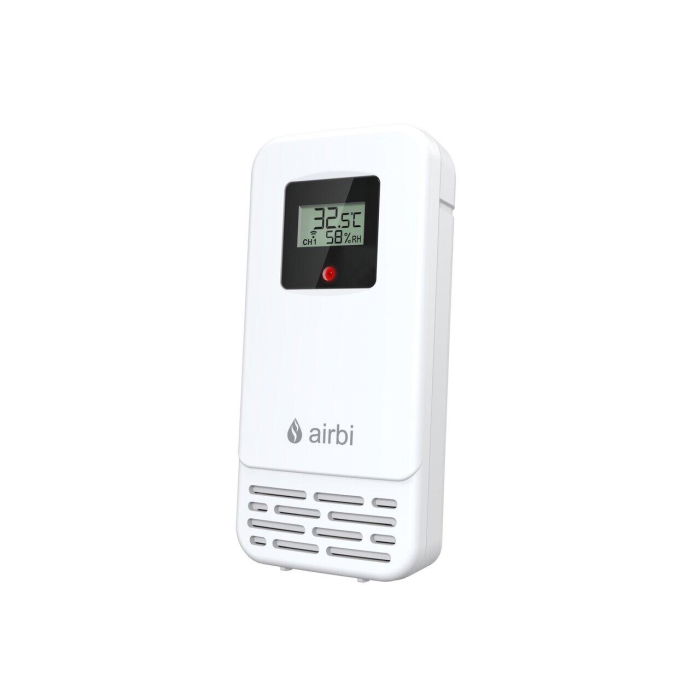 Termometru si higrometru digital de camera, cu senzori wireless pentru exterior si pentru apa din piscina, lumina de fundal, Airbi POOL BI1021 [6]