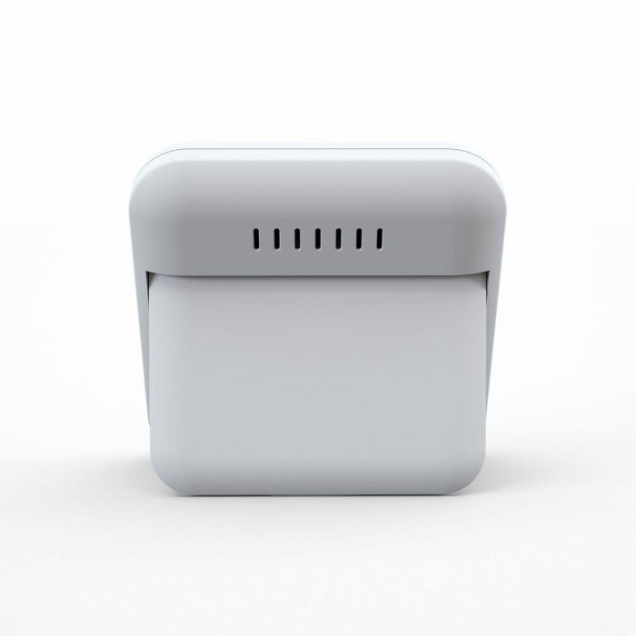 Termometru si higrometru digital de camera, ecran LCD, memorie, suport expandabil cu magnet, alb, AirBi SMILE BI1040 [3]