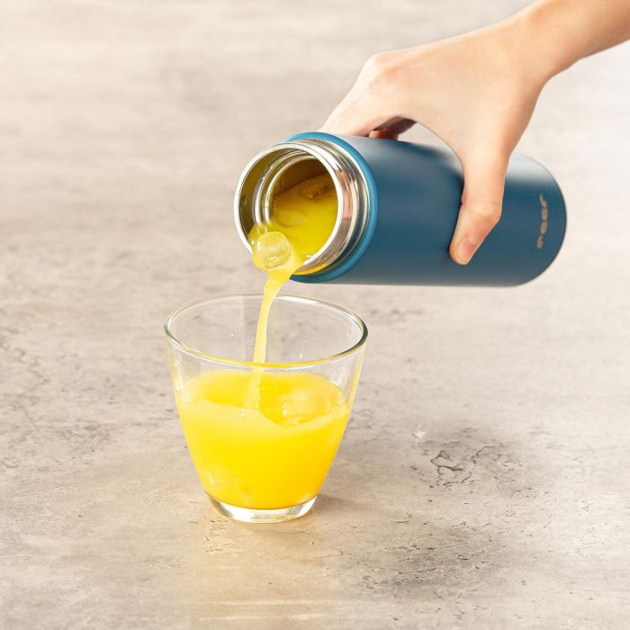 Termos din otel inoxidabil vidat ColourDesign, 450 ml, albastru, Reer 90013 [1]