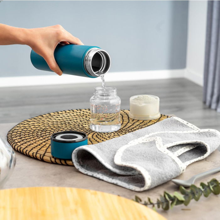 Termos din otel inoxidabil vidat ColourDesign, 450 ml, albastru, Reer 90013 [2]