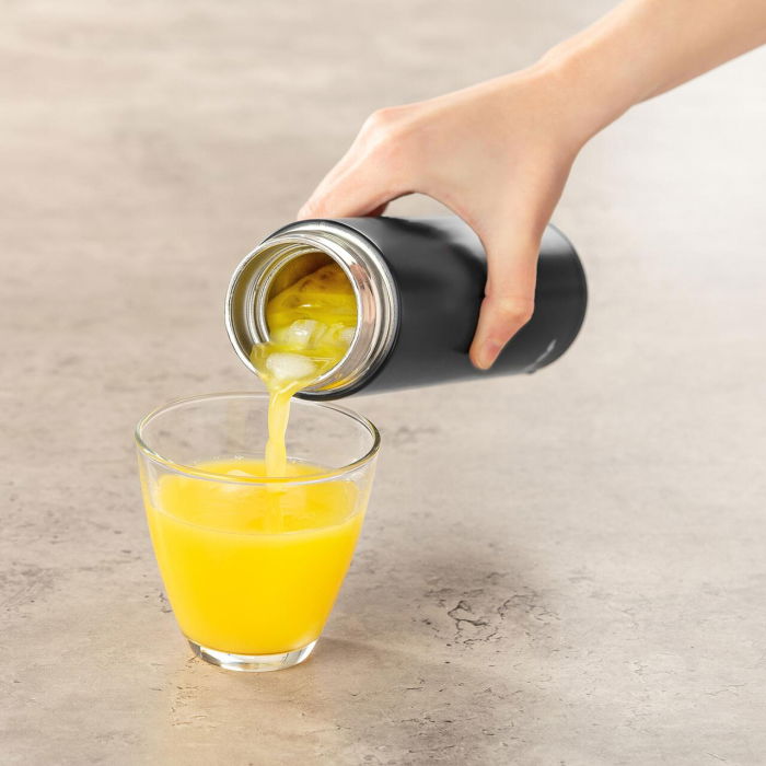 Termos din otel inoxidabil vidat ColourDesign, 450 ml, negru, Reer 90011 [2]