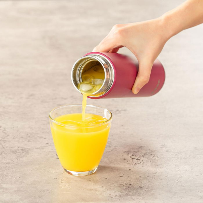 Termos din otel inoxidabil vidat ColourDesign, 450 ml, rosu, Reer 90014 [2]