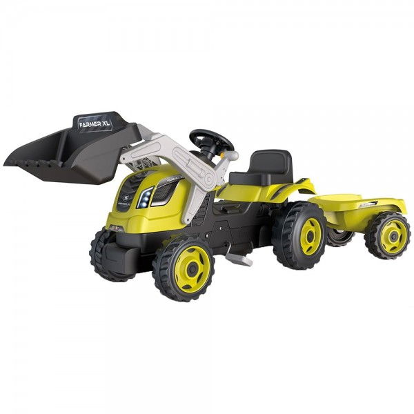 Tractor copii 3 ani+ cu pedale si remorca Smoby Farmer [4]