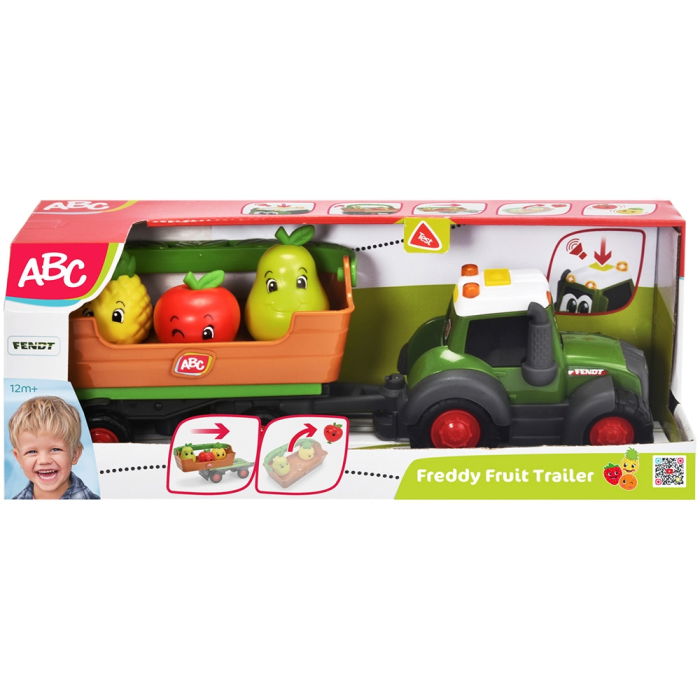 Tractor Simba ABC Freddy Fruit Trailer 30 cm cu lumini, sunete, remorca si figurine [10]