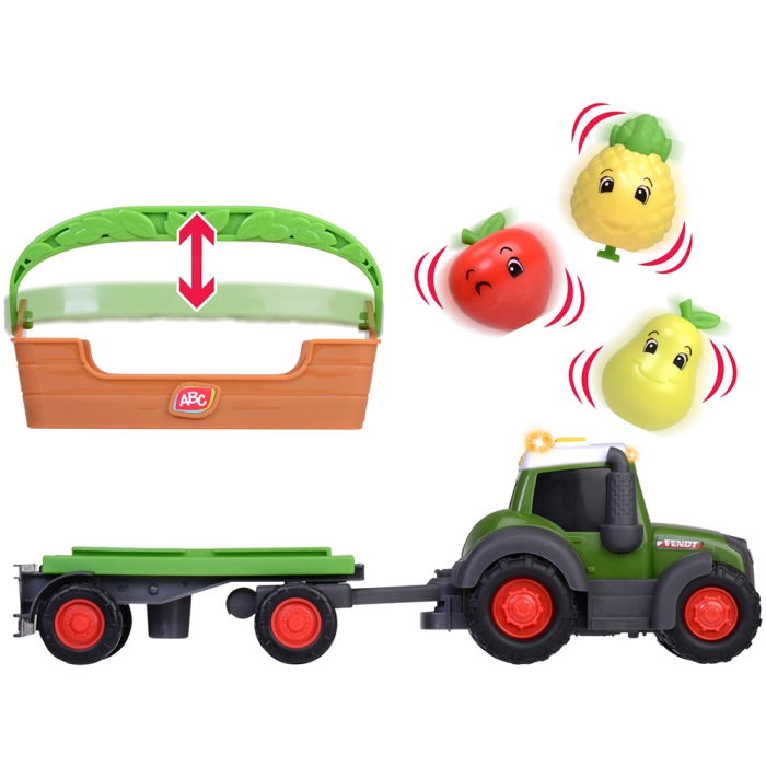 Tractor Simba ABC Freddy Fruit Trailer 30 cm cu lumini, sunete, remorca si figurine [3]