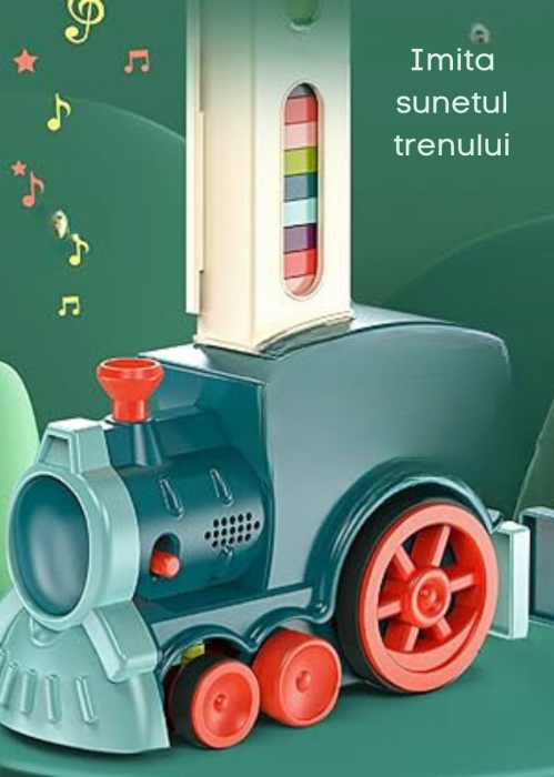 Tren domino electric pentru copii – joc educativ cu 60 piese [3]