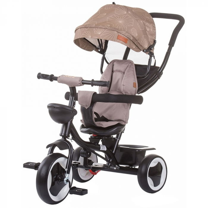 Tricicleta copii 1.5 ani+, negru-bej, Chipolino Jazz [1]