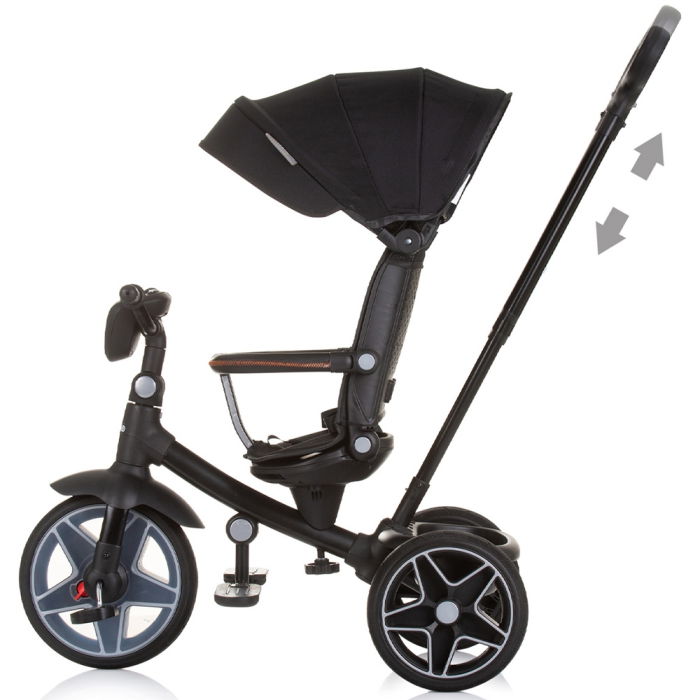 Tricicleta cu copertina si sezut reversibil Chipolino Derby obsidian [1]