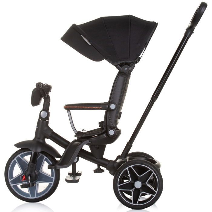 Tricicleta cu copertina si sezut reversibil Chipolino Derby obsidian [2]