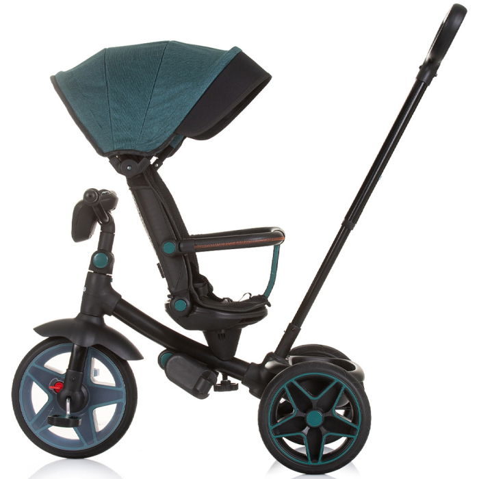 Tricicleta cu copertina si sezut reversibil Chipolino Derby teal [4]