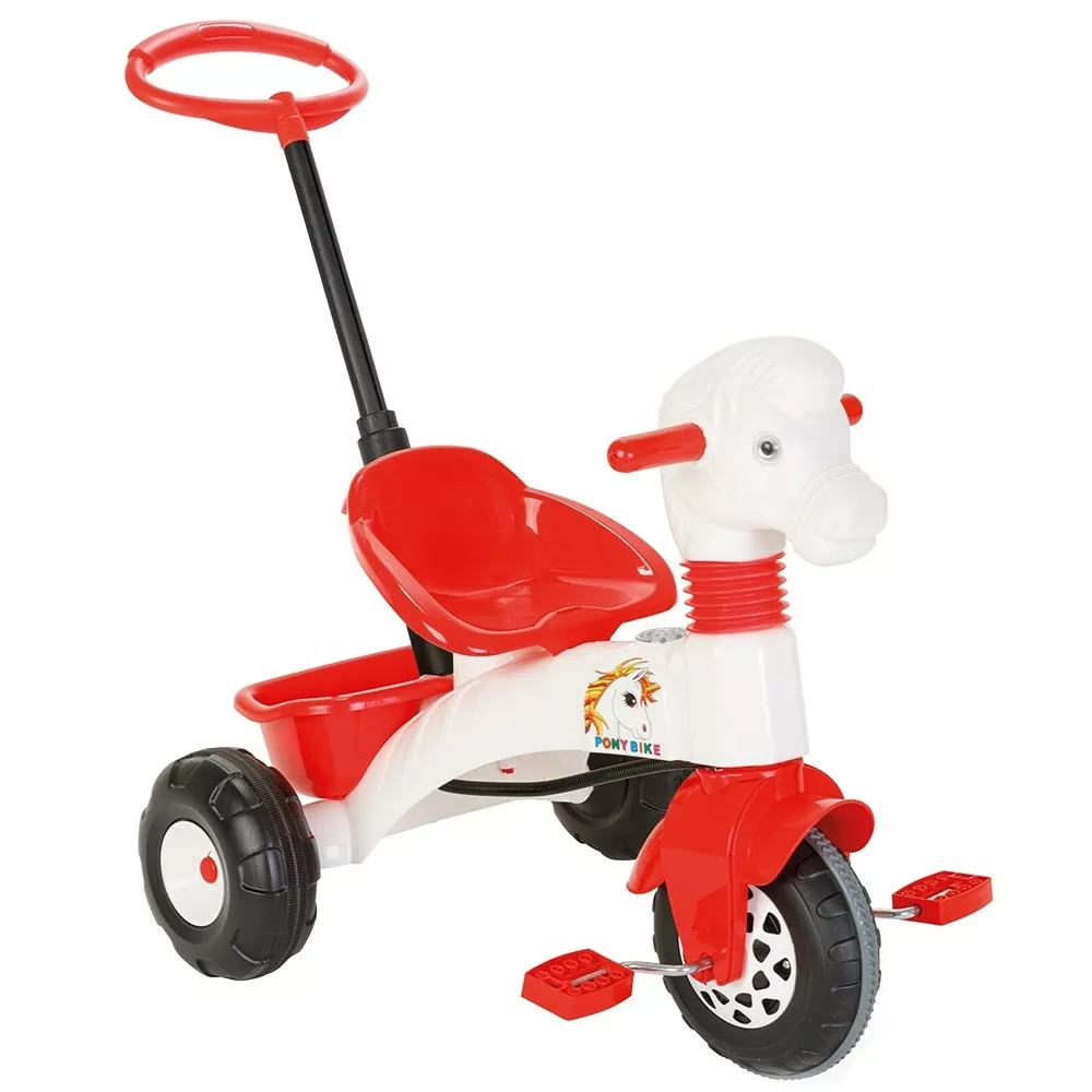 Tricicleta de plastic, cu maner, Pilsan Pony [1]