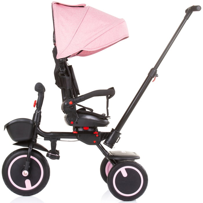 Tricicleta pliabila Chipolino Quick Fold cu sezut reversibil rose water [4]