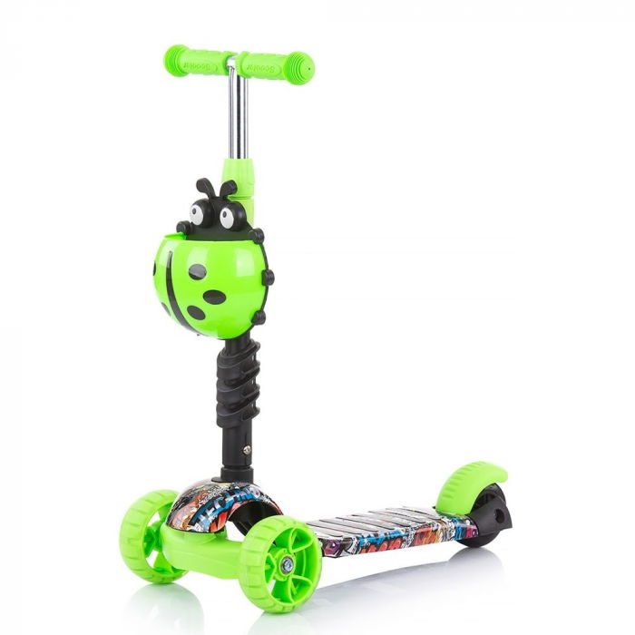 Trotineta copii 3 ani+, 3 in 1, verde lime, Chipolino Kiddy Evo [5]