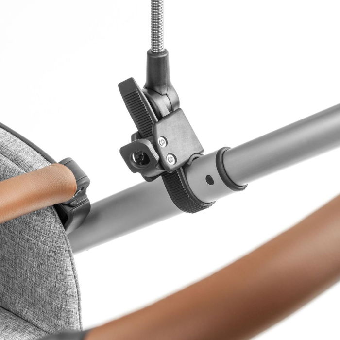 Umbreluta de soare ajustabila cu protectie solara UV 50+, pentru carucior bebelusi, neagra, Reer ShineSafe Black 84151 [10]