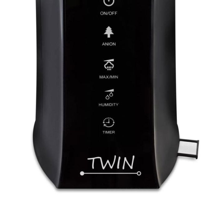 Umidificator cu ionizare si difuzor arome TWIN negru, Airbi BI3221 [5]