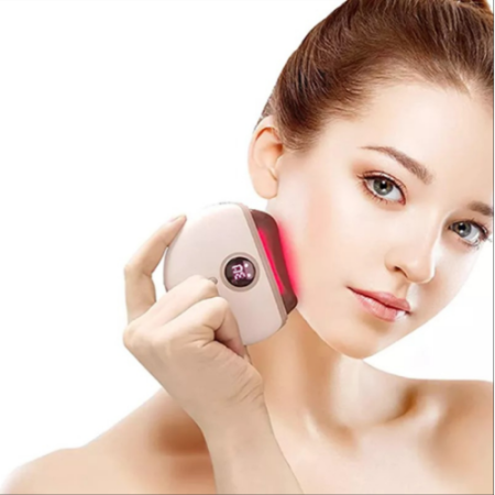 Covorașe - Aparat de masaj facial cu microcurent Gua Sha Lifting și reducere a edemelor