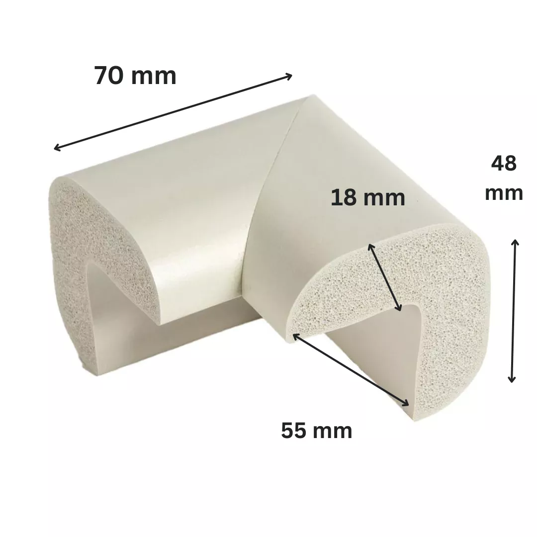 Aparatori colturi mobilier, uz industrial, gri deschis, set 4 buc [1]