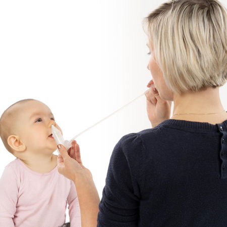 Aspirator nazal bebelusi, cu aspirare bucala, varf din silicon moale, sterilizabil la abur, cutie depozitare si 4 filtre, Reer 79139 [2]