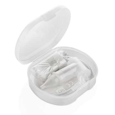 Aspirator nazal bebelusi, cu aspirare bucala, varf din silicon moale, sterilizabil la abur, cutie depozitare si 4 filtre, Reer 79139 [4]
