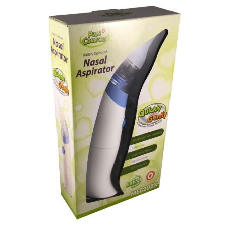 Produse - Aspirator nazal electric pentru bebelusi, silentios, portabil, lavabil, 0+ luni, PlusComfort ME8202X